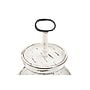 Storied Home Distressed Cream Wood 2-Tier Tray with Metal Handle (EC0125)~#|#~000CBA76-5859-49F6-A944715D0A0585C7_sc7