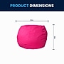 Flash Furniture Dillon Cotton Small Refillable Bean Bag Chair, Solid Hot Pink (DGBEANSMSLDHTPK)~#|#~000D6D5C-DAD3-4288-A80529A3C0259D03_sc7