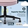 Serta Comfort Classic Ergonomic Velvet Fabric Swivel Executive Chair, Pink (CCHR10005C)~#|#~000DFECA-3CDC-4312-8A5E15E922BEA299_sc7