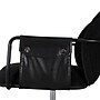 Linon Home Decor Products Karri Armless Polyester Swivel Computer and Desk Chair, Black (178538BLK01U)~#|#~001024F3-2D67-4DB3-96F58052663F81D8_sc7