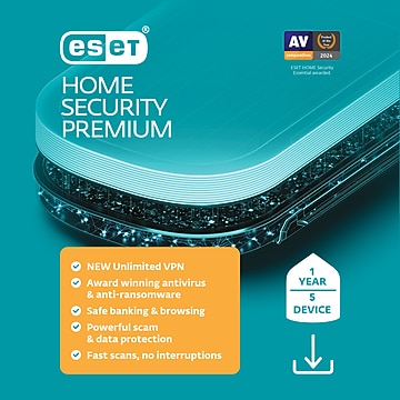 ESET Home Security Premium 2025 for 3 Users, Windows and Mac