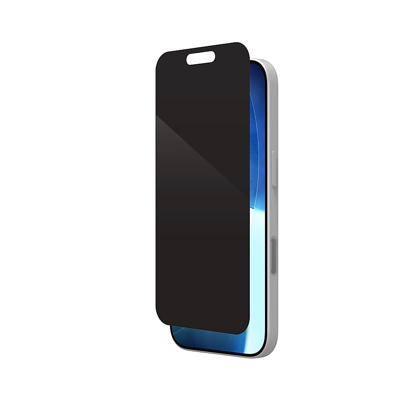Zagg Glass Elite Privacy Anti-Glare Tempered Glass Privacy Filter & Screen Protector for iPhone 17 (200118655) image 1