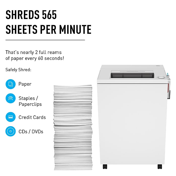 IDEAL 4003 P-5 Security 18 Sheet Cross Cut Multi-Media Commercial