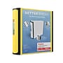 Staples Heavy Duty 3" 3-Ring Better Binder, D-Ring, Yellow (ST55895-CC)~#|#~001D5DD7-E4AB-4D60-BDDC7325A68BDB4E_sc7