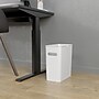 iTouchless SlimGiant Polypropylene Trash Can with no Lid, Polar White, 4.2 gal., 6/Pack (SG102Wx6)~#|#~002CDE12-2054-45DF-80B4D46AD98E03DA_sc7