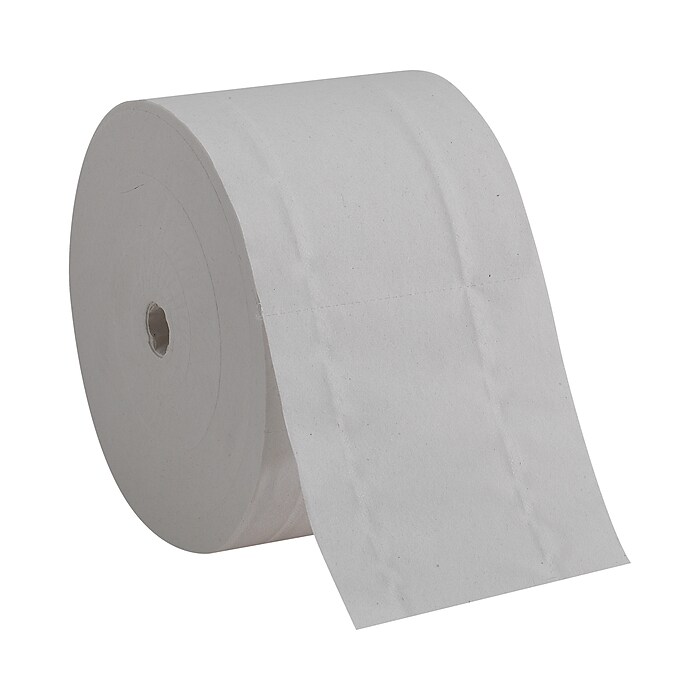 Compact Recycled Coreless Toilet Paper, 2-Ply, White, 1500 Sheets