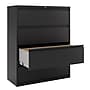 Staples 4-Drawer Lateral File Cabinet, Letter/Legal Size, Lockable, 52.36"H x 42"W x 18.62"D, Black (59621/17460)~#|#~002DD790-A68E-47FA-9AD956F1251409C9_sc7