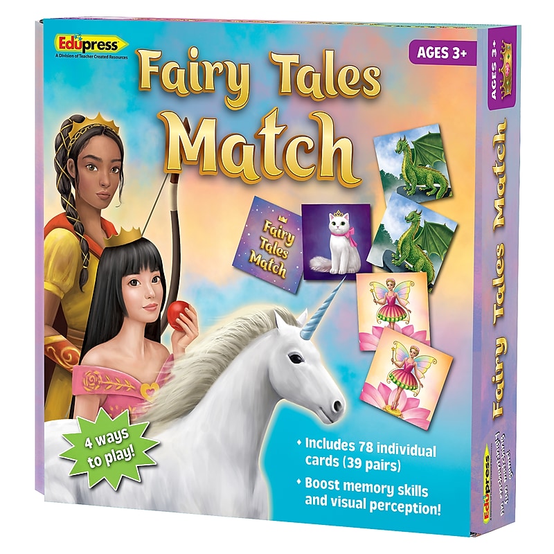 Teacher Created Resources Fairy Tales Match Game, 78/Pack (TCR63282) image 1