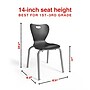 Staples Polypropylene 14" Student Chair, Black, 4/Box (ST63542)~#|#~002F27A3-13A5-4B8B-9741DA1A428B02F1_sc7