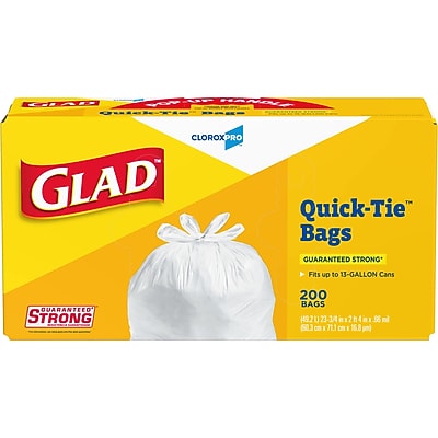 Glad Quick Tie Kitchen Trash Bag - Thumbnail 5