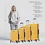 InUSA Pilot 4-Piece Hardside Spinner Luggage Set, TSA Checkpoint Friendly, Mustard (IUPILSMLXL-MUS)~#|#~003536B2-9420-4560-90E476F8FE01A286_sc7