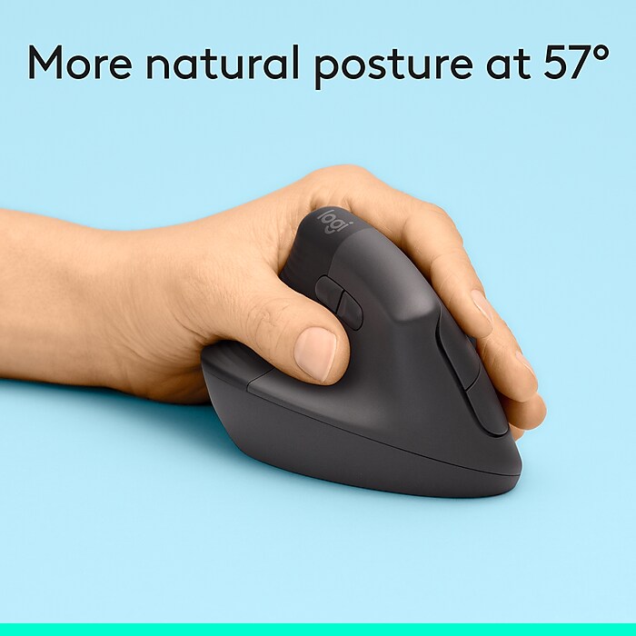 Logitech Lift Wireless Ergonomic Left Handed Optical Mouse