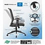 Boss Office Products Ergonomic Mesh/Vinyl Swivel Task Chair, Black (B6566AM-BK)~#|#~003D7AC2-5C53-44DF-94D7120AB31D8004_sc7