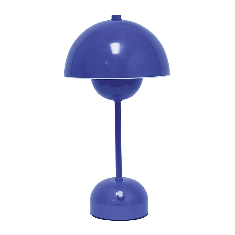 Simple Designs Mushroom Magic LED Table Lamp, Blue (LD1069-BLU) image 1