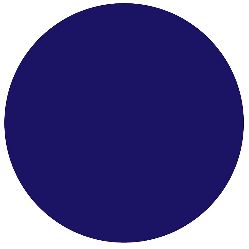 Decker Tape Round Inventory Labels, 1" Dia, Dark Blue, 1000/Roll (SL6111-DB) image 1