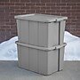 Sterilite 120 Quart Tuff1 Tote with Snap-on Lid, Plastic, Cement, 4/Carton (16796A04)~#|#~0041EA4C-6FE8-45A3-940C9CF26E6DAC41_sc7