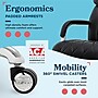 La-Z-Boy Symphony Ergonomic Bonded Leather Swivel Executive Chair, Black and Chrome (CCHR10013D)~#|#~004366E1-0E33-45AA-A1A493ECC41A11AE_sc7