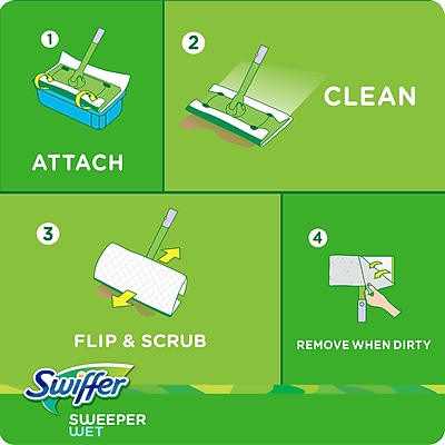 Swiffer Sweeper TRAP + LOCK Wet Mop Cloths - Thumbnail 3