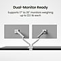 Kanto DM2 Dual Monitor Desktop Mount for 17” - 35” Displays, Up to 22 lbs., White~#|#~0045501D-89FC-45D6-B6B80D96A4B7F48A_sc7