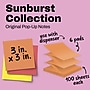 Post-it Pop-up Notes, 3" x 3", Sunburst Collection, 100 Sheets/Pad, 6 Pads/Pack (R330-SUN)~#|#~00464A2E-3086-4A0E-8C2DC5D27811AD5E_sc7