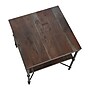 Storied Home Saratoga Rustic Solid Wood and Metal End Table, Barn Door Grey (EC1093)~#|#~004837D5-4748-4888-B38A8601E1D230A0_sc7
