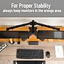 Mind Reader Freestanding Dual Monitor Desk Mount, Black (DARB-BLK)~#|#~0055142C-85DA-415B-B71C6B9E760F02F9_sc7