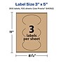 Avery Laser/Inkjet Oval Multipurpose Labels, 3" x 5", Kraft Brown, 300 Labels/Box ( 94052)~#|#~00553774-2919-44B1-8F3939533EAC8595_sc7
