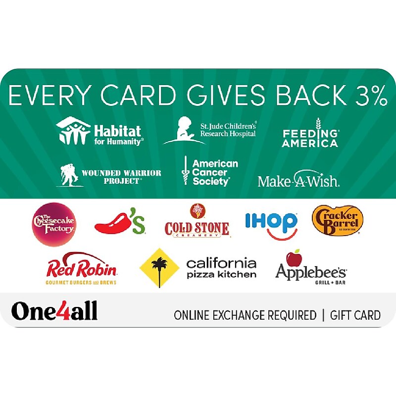 One4all Giving Good Gratitude $25 Gift Card (1032810B2500) image 1