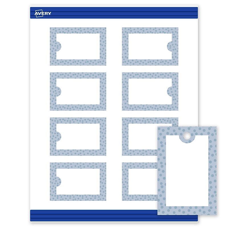 Avery  3" Blank Price & Merchandise Tags, White, 80/Carton (S00-F8R-PRMWT10) image 1