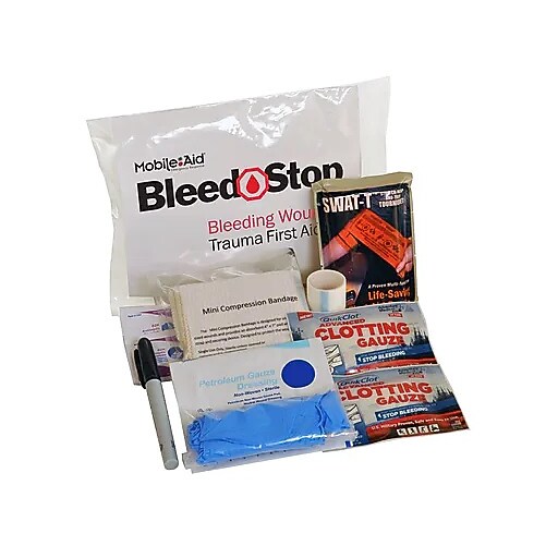 MobileAid BleedStop Immediate Response 100 Bleeding Control & Gunshot