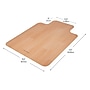Mind Reader Hard Floor Chair Mat with Lip, 36" x 48'', Brown PVC (WDOFFCMAT-BRN)~#|#~005B5EAE-EC00-4169-BAF47A44D45C659C_sc7