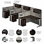 Bush Business Furniture Office in an Hour 63"H x 193"W 3 Person L-Shaped Cubicle Workstation, Mocha Cherry (OIAH006MR)~#|#~0060A0EC-96C0-4DC9-ABC229D9D1B8EA1C_sc7