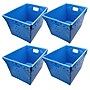 Flipside 44 Qt. Storage Tote, Blue, 4/Pack (40162)~#|#~00669749-DE35-4C58-98D9E86C1CA87B9C_sc7