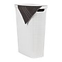 Mind Reader 10.57-Gallon Hamper with Lid, Plastic, White (40FABHAMP-WHT)~#|#~0066C370-458F-4535-B76654BAD5EAC761_sc7