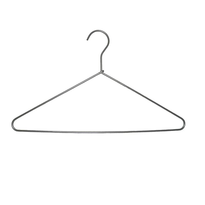 Nahanco 16 1/4" Metal Standard Top Hanger, Brushed Aluminum, 100/Carton (8410) image 1