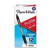 Staples Xeno Retractable Ballpoint Pens Medium Black 12/Pk 2321349 