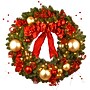 National Tree Company 36" Decorative Collection Cozy Christmas Wreath with Red and Clear Lights (DC13-104L-36W)~#|#~0070E0A1-566A-4F15-A0601F280CE5C35B_sc7