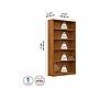 Bush Furniture Universal 72"H 5-Shelf Bookcase with Adjustable Shelves, Natural Cherry Laminated Wood (WL12467)~#|#~0074F4F3-A3A3-438A-9EC00C507A56ADA8_sc7