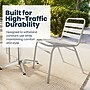 Flash Furniture Lila Indoor-Outdoor Restaurant Stack Chair, Silver (TLH015C)~#|#~007866F4-8222-48AA-837CCEC01C53F86C_sc7