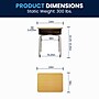 Flash Furniture Billie 24"W Student Desk with Open Front Metal Book Box, Maple/Silver (FDDESKGYMPL)~#|#~007ACF8A-E435-43A1-B43B35BCC76B3F66_sc7
