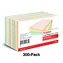 Staples 3" x 5" Index Cards, Lined, Assorted Colors, 300/Pack (TR51002)~#|#~007C3BCF-104D-41C2-AD15D18627898C6A_sc7