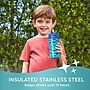 bentgo Stainless Steel Double Wall Insulated Water Bottle, 14 oz., Shark & Teal Fin, 2/Pack (BGKSTBL2P-SHK)~#|#~007DCC8D-5113-460B-82BD54D5699B6012_sc7