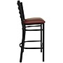 Flash Furniture Metal Back Vinyl Restaurant Barstool, Burgundy (XUDG697BBARBRV)~#|#~0081B14B-2D0E-4058-87E49061939F7B60_sc7