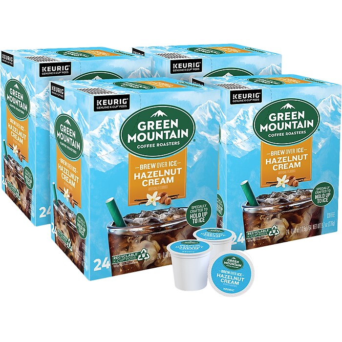 Green Mountain Coffee Roasters Hazelnut Cream Iced Coffee, Keurig