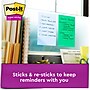 Post-it Recycled Super Sticky Notes, 4" x 6", Oasis Collection, Lined, 90 Sheet/Pad, 3 Pads/Pack (6603SST)~#|#~00865685-F969-4623-B2BF6E96BCBAB80E_sc7
