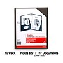 Staples 10% Recycled Smooth 2-Pocket Paper Presentation Folder with Fasteners, Black, 10/Pack (13386-US)~#|#~008725A3-074C-4100-86A3890BACAA6934_sc7