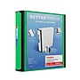 Staples Heavy Duty 2" 3-Ring Better Binder, D-Ring, Green (ST55878-CC)~#|#~008AE24C-D824-4B4B-BB809870C9E1D3C7_sc7