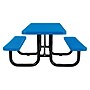 Global Industrial 8' ADA Outdoor Steel Picnic Table, Expanded Metal, Blue (695289BL)~#|#~008B6D32-2C8B-471B-9F062A1A17BEEF34_sc7