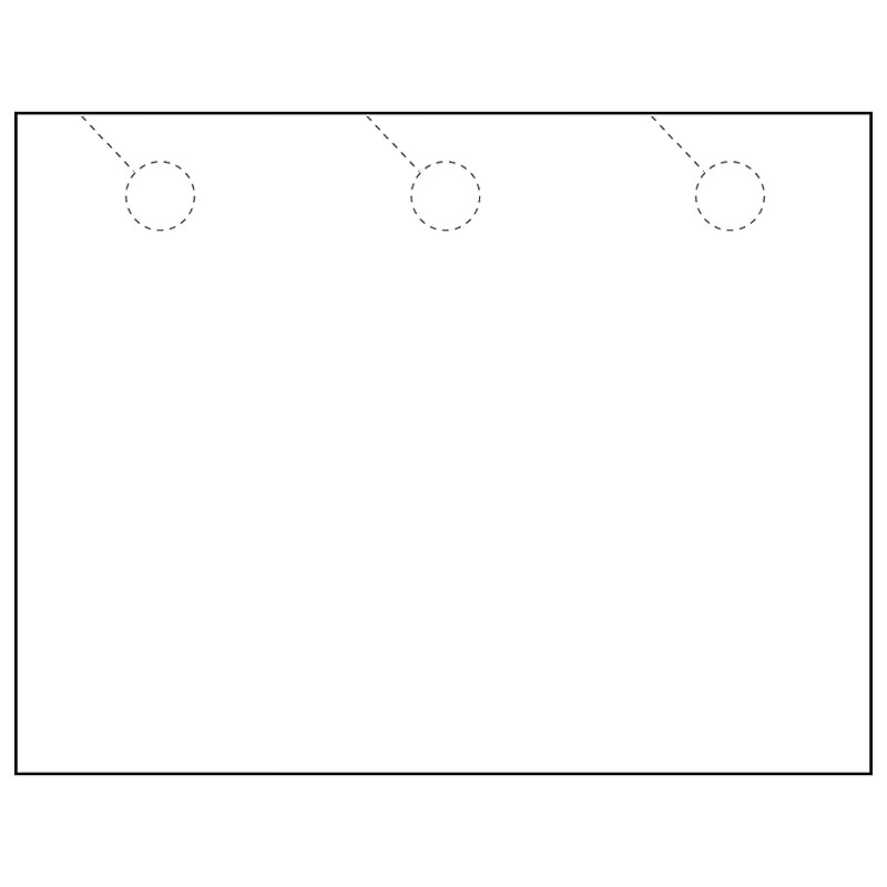 Zapco 3-Up Door Hanger, 8.5" x 11", Vellum Bristol White, 50/Pack (212-50FWH23D) image 1