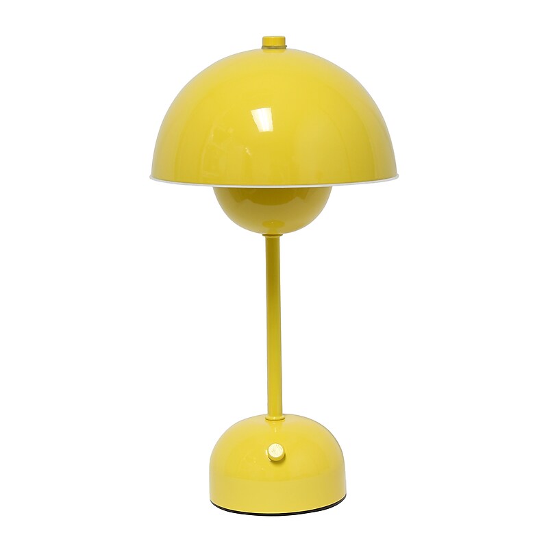 Simple Designs Mushroom Magic LED Table Lamp, Yellow (LD1069-YLW) image 1
